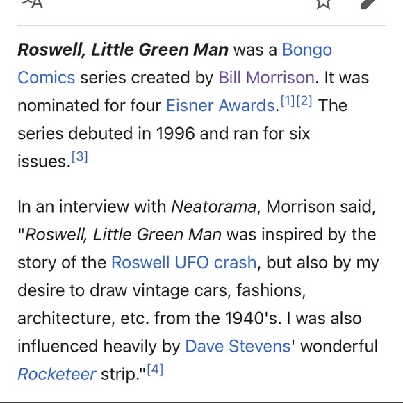 Autographed Bill Morrison Roswell Comic Book - Picture 4 of 4